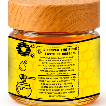 Bee Gold – Pure Raw Honey 6 oz