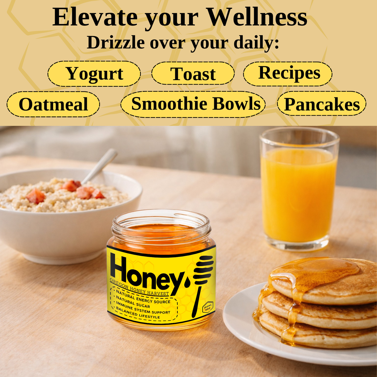 Bee Gold – Pure Raw Honey 6 oz