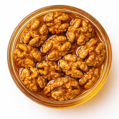 Bee Gold Raw Honey with Whole Walnuts 12 oz
